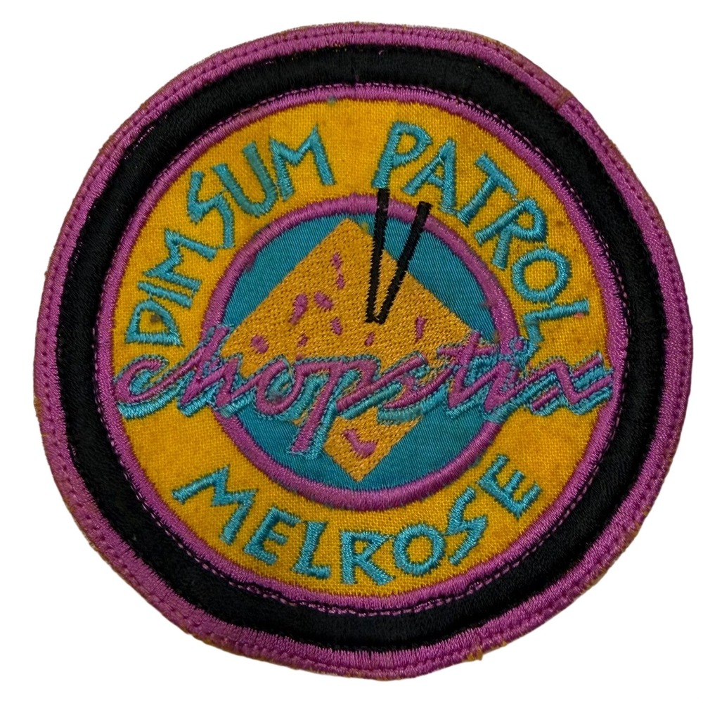 Vintage Dim Sum Patrol Chopstix Melrose Embroidered Patch
